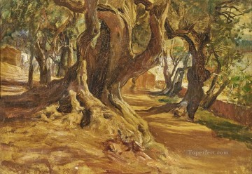 ツリートランク フレデリック・アーサー・ブリッジマン Oil Paintings